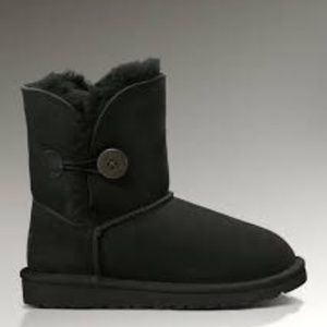 UGG Bailey Button Youth Size 13 Black S/N 5991